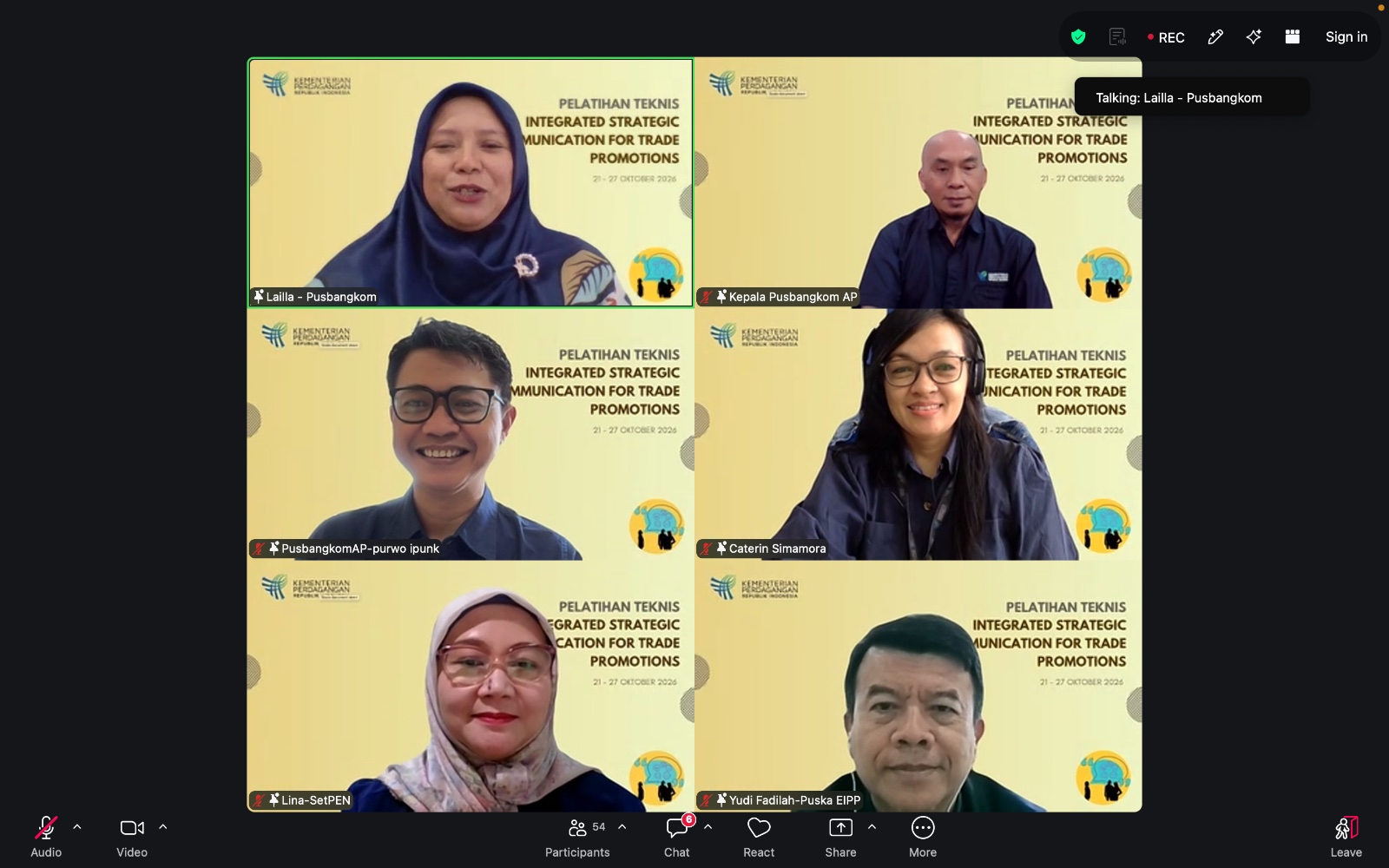 Pusbangkom Aparatur Perdagangan Menyelenggarakan Pelatihan Teknis Integrated Strategic Communication For Trade Promotion